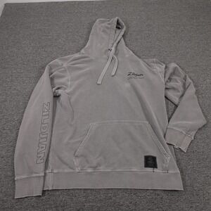 Zildjian Hoodie Mens 2XL Gray Pullover Fleece Cymbals Logo Graphic Music